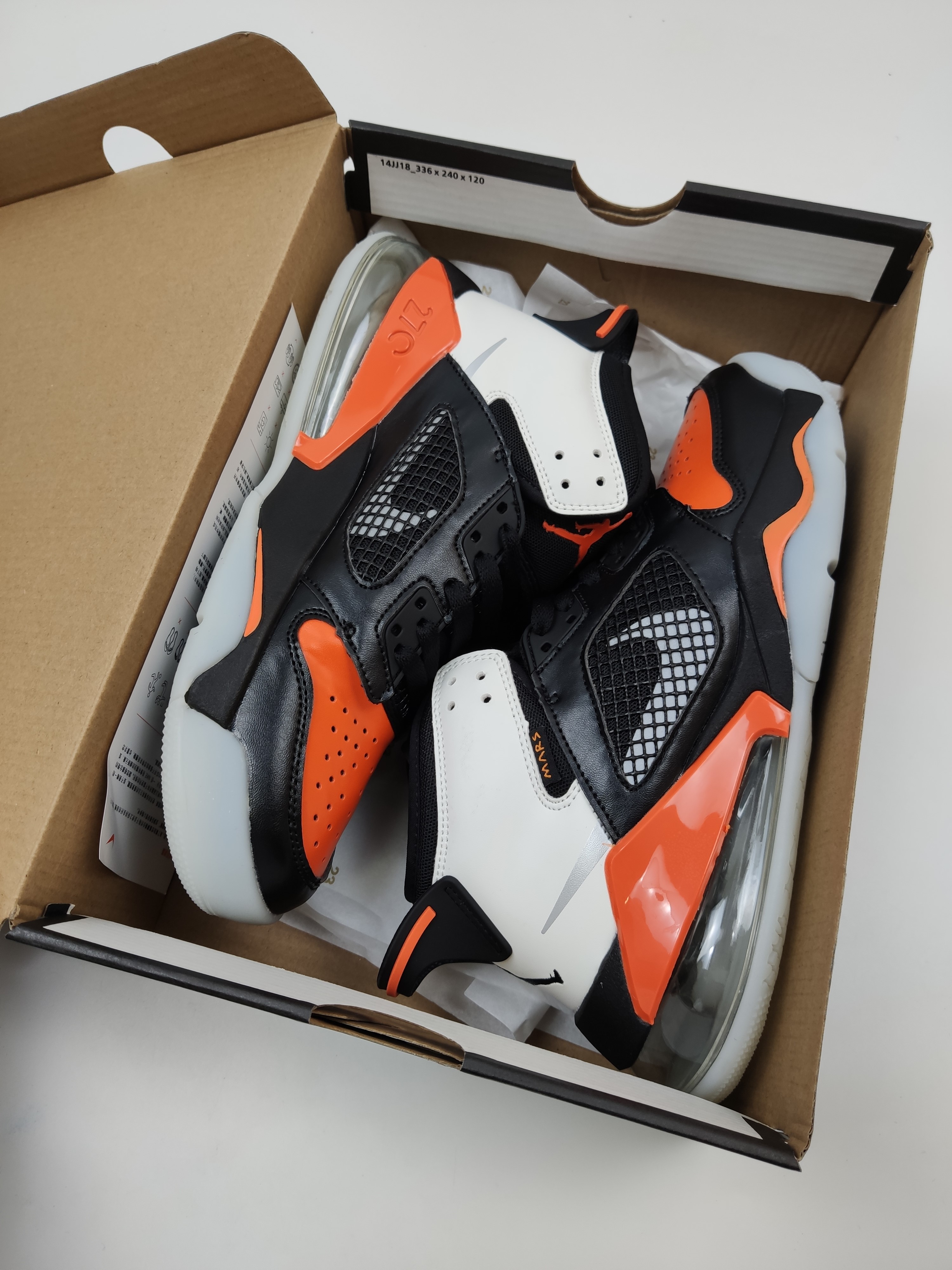2019 Men AJ Mars x27 Black Orange Shoes